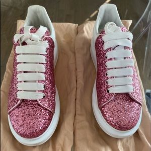 CYBER MONDAY SALE McQueen Pink Platform Glitter Sneaker women’s  Sz 7